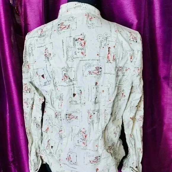 💜 2/25 Christopher & Banks Spring Design White Jacket - Picture 5 of 5